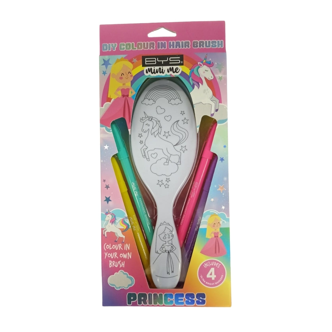 BYS Mini Me Princess DIY Colour In Hairbrush