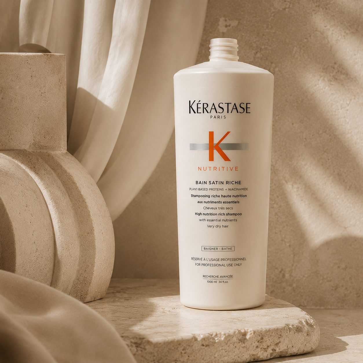 Kerastase Nutritive Bain Satin Riche Shampoo 1 Litre/1000mL