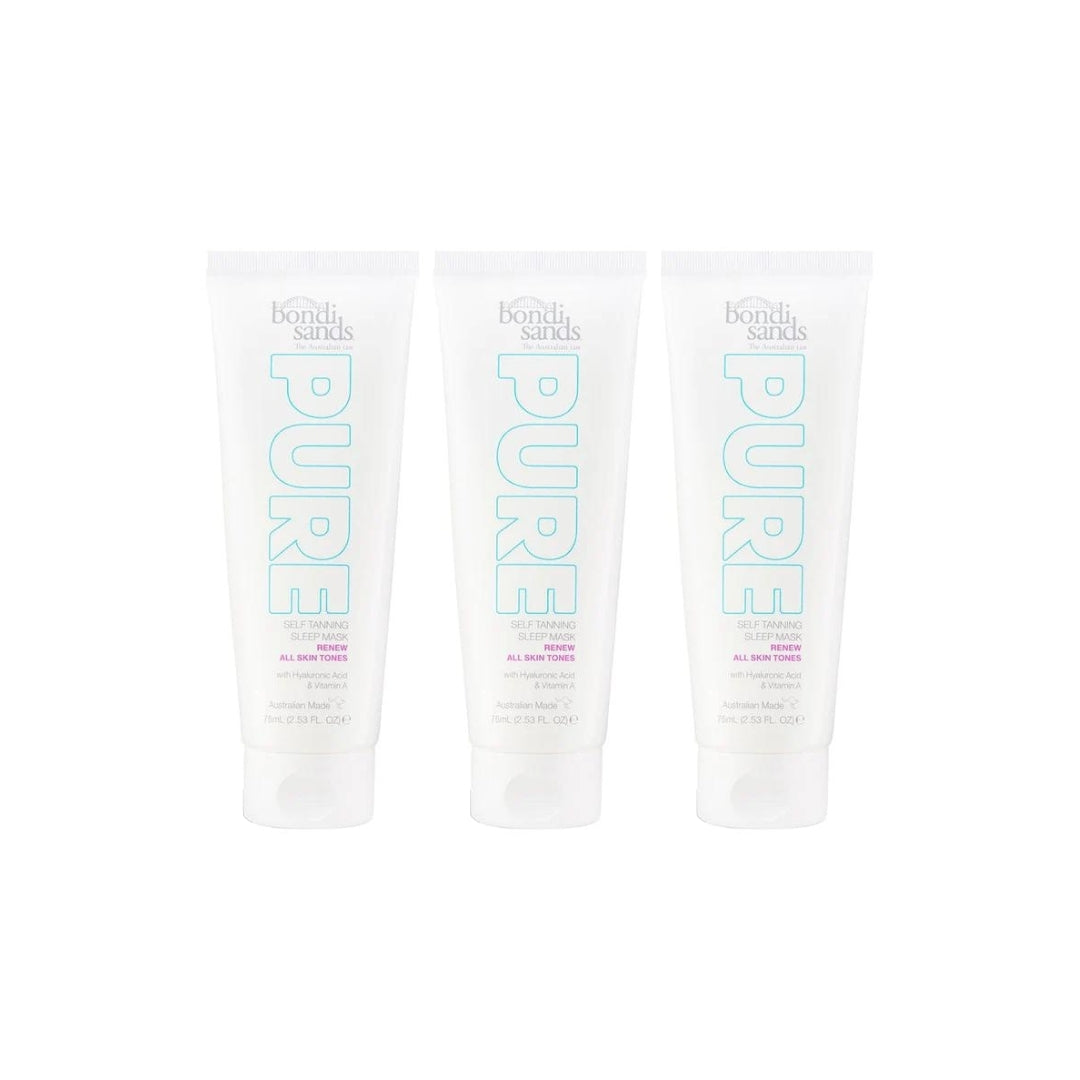 3 x Bondi Sands Pure Self Tanning Sleep Mask Renew 75mL