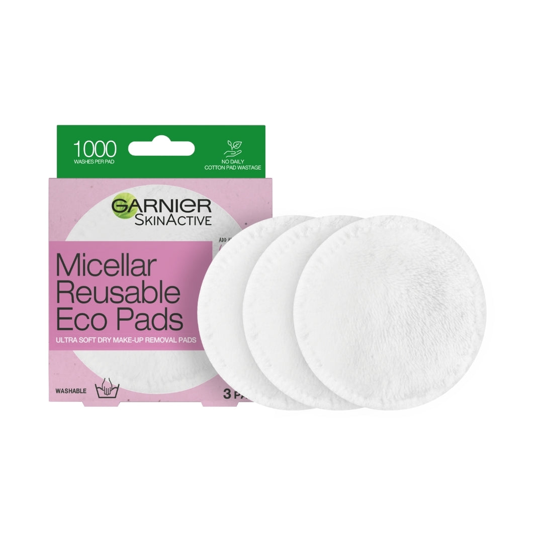 Garnier SkinActive Micellar Reusable Eco Pads 3Pk