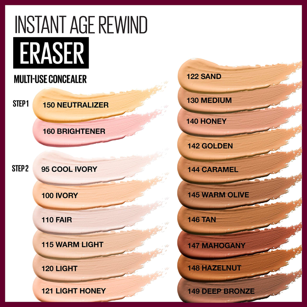 Maybelline Instant Age Rewind Eraser Multi-Use Concealer 6mL - 120 Light