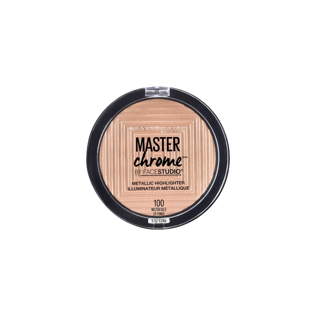 Maybelline Master Chrome Metallic Highlighter Powder 6.7g - 100 Molten Gold