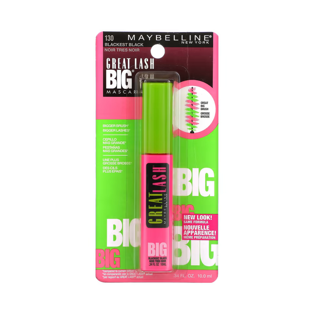 Maybelline Great Lash Big Mascara 10mL - 130 Blackest Black