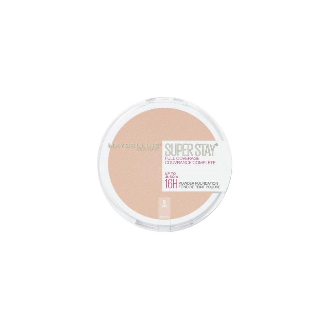 Maybelline SuperStay 16HR Full Coverage Powder Foundation 9g - 10 Ivory