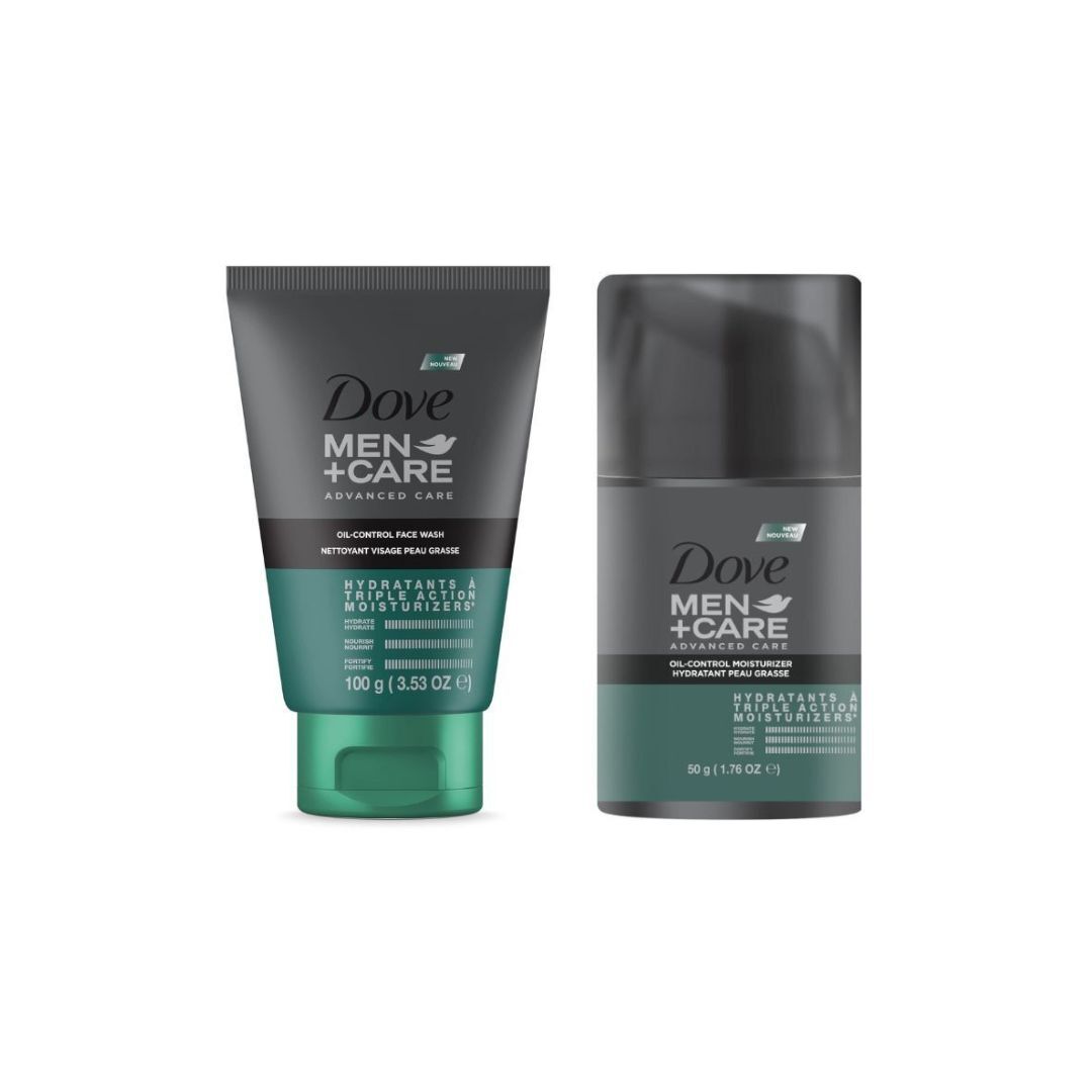 Dove Men+Care Oil Control Face Wash & Moisturizer Duo