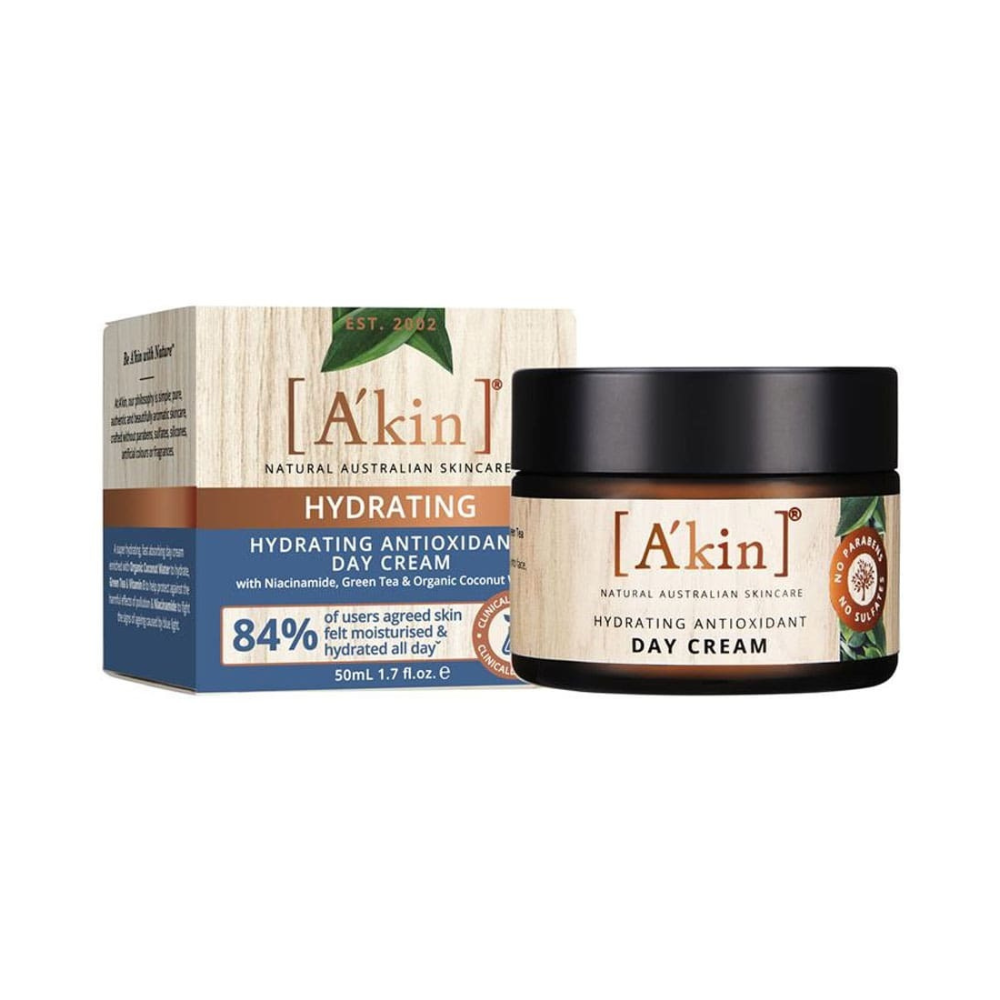 3 x A'kin Hydrating Antioxidant Day Cream 50mL