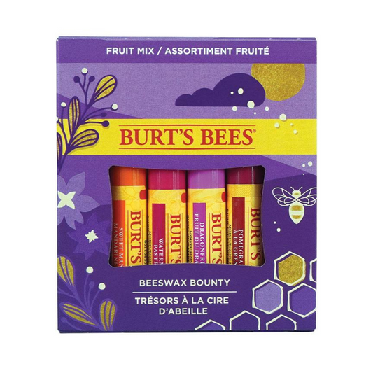 Burt's Bees Beeswax Bounty Fruit Mix Lip Balm 4 Piece Gift Set