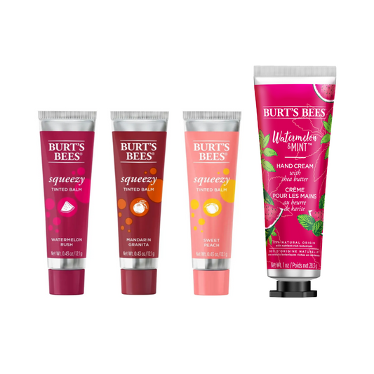 Burt's Bees Fruity Lip & Hand 4 Piece Pack