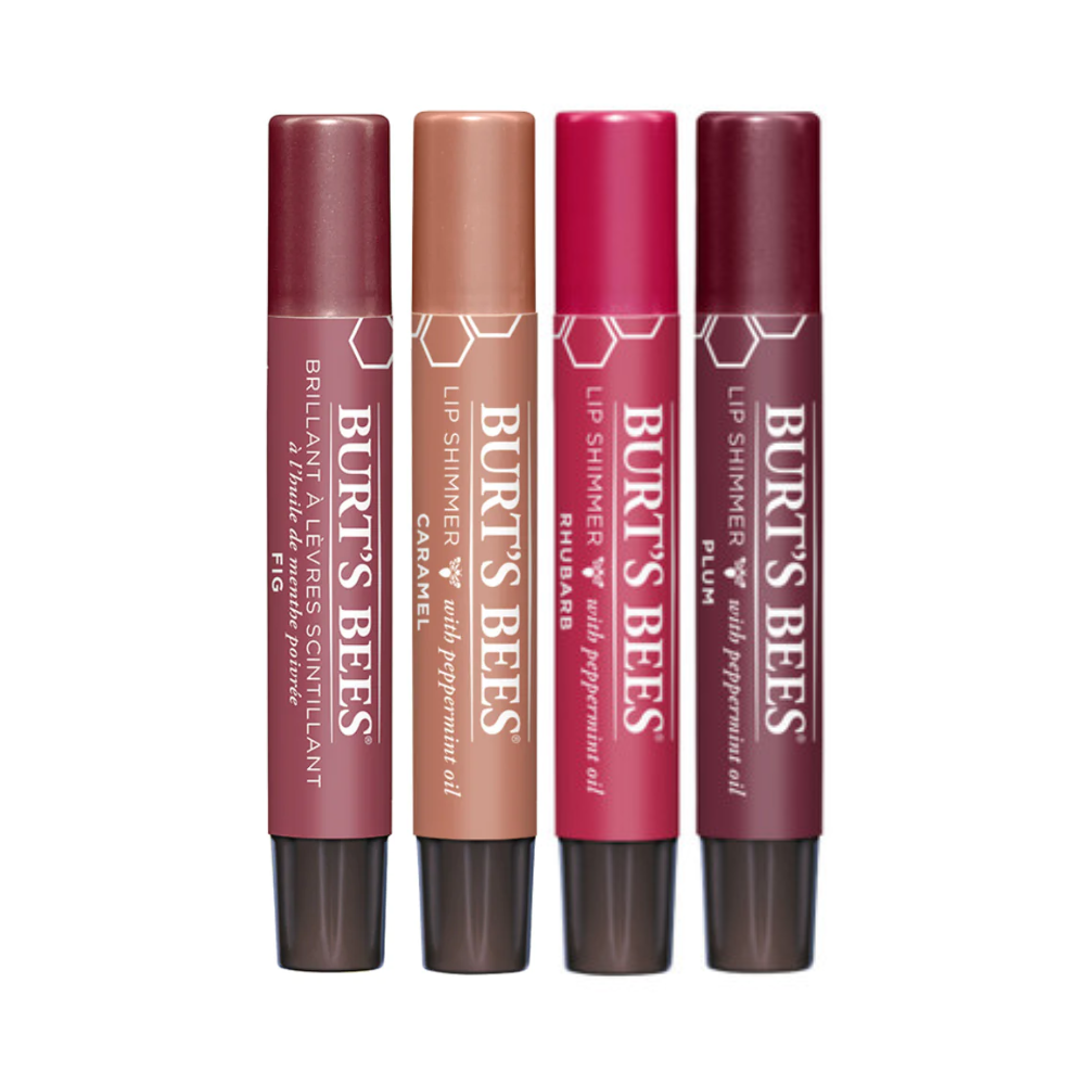 Burt's Bees Lip Shimmer Set 4x2.6g