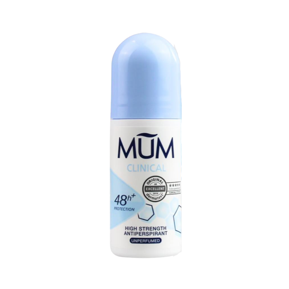 6 x Mum Clinical Roll On Anti-Perspirant Unperfumed 50mL