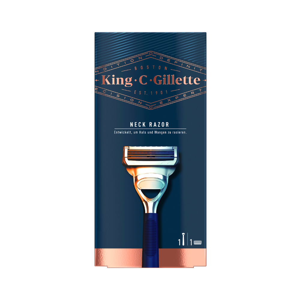 King C. Gillette Neck Razor For Neck And Cheeks 1 Pack