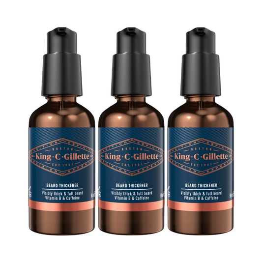 3 x King C. Gillette Beard Thickener 50mL