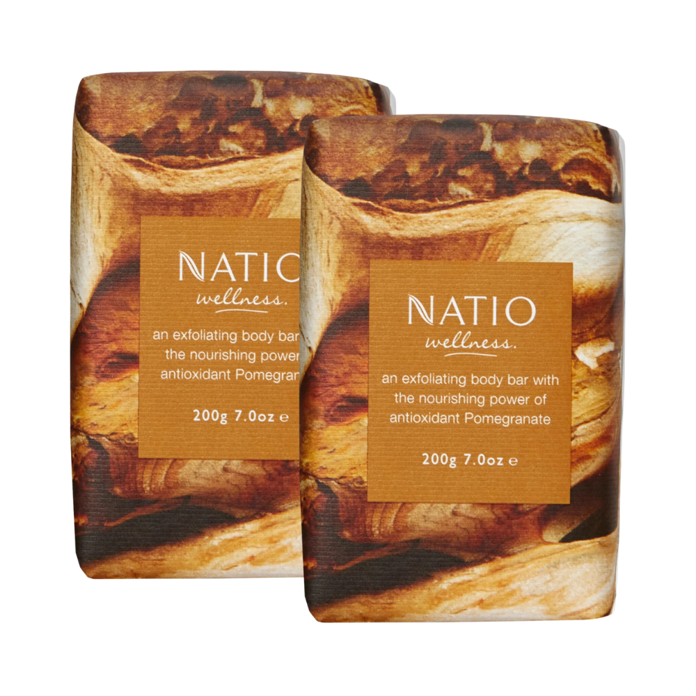 2 x Natio Wellness Rejuvenate Exfoliating Bar 200g