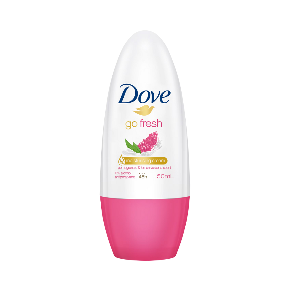 6 x Dove Go Fresh Deodorant Roll On Pomegranate & Lemon Verbena 50mL