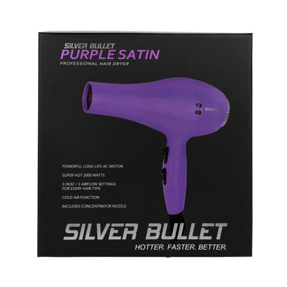 Silver Bullet Satin Hair Dryer - Purple