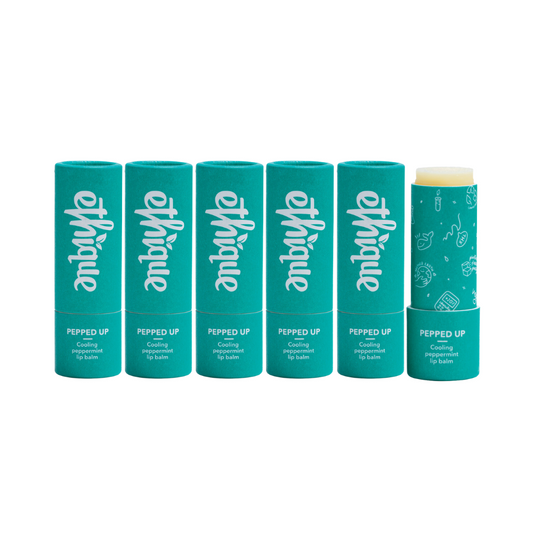 6 x Ethique Pepped Up Cooling Peppermint Lip Balm 9g