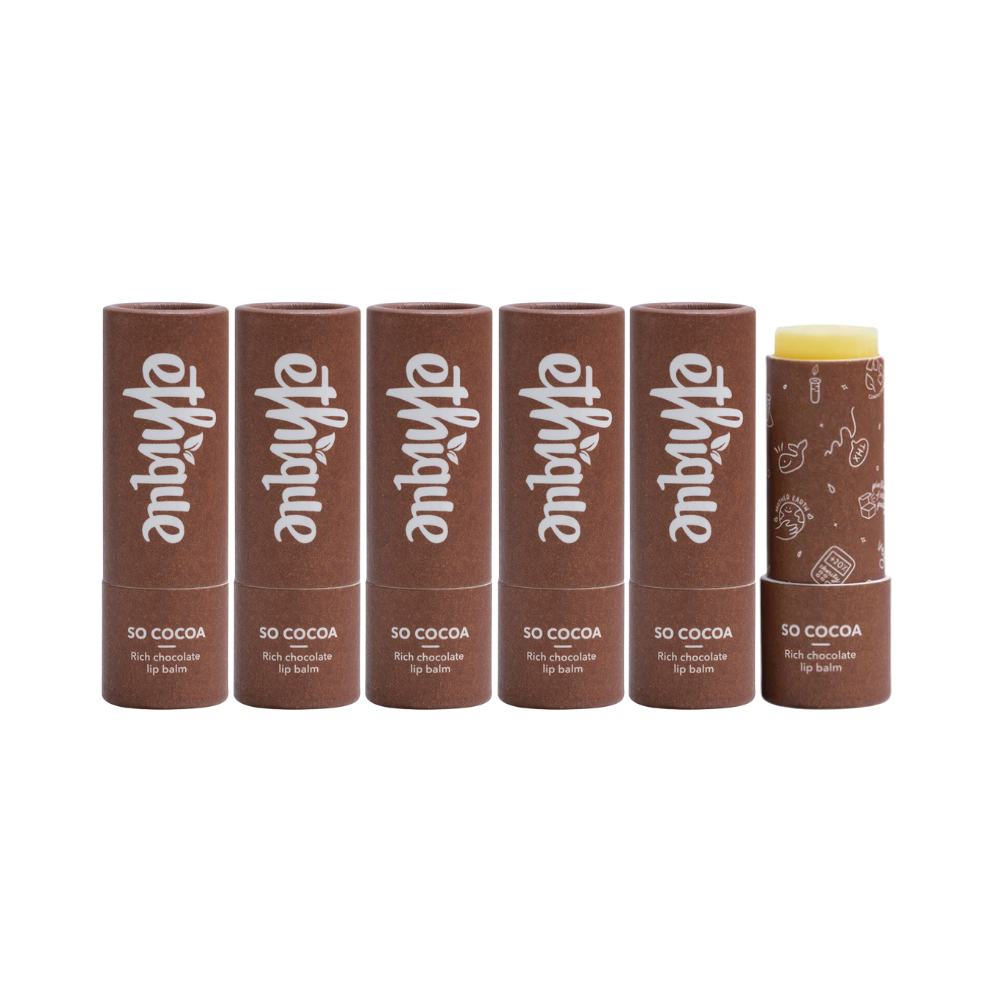 6 x Ethique So Cocoa Decadent Chocolate Lip Balm 9g