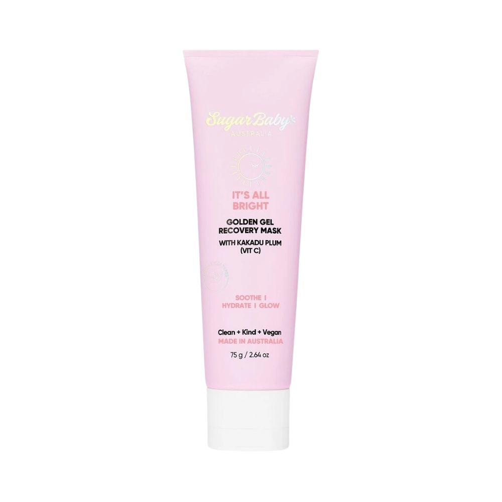 3 x SugarBaby Its All Bright Golden Gel Recovery Mask 75g