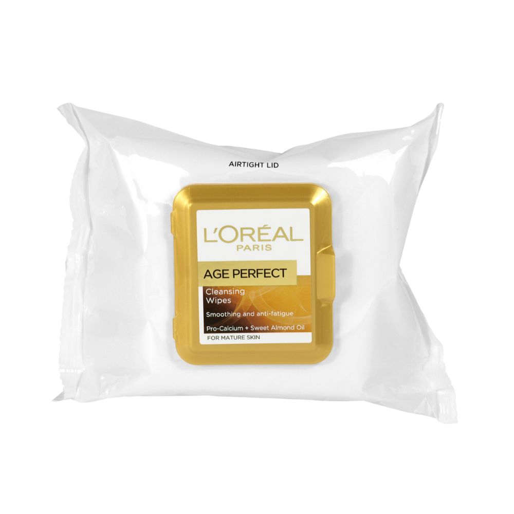 6 x L'Oreal Paris Age Perfect Cleansing Wipes 25 Pack