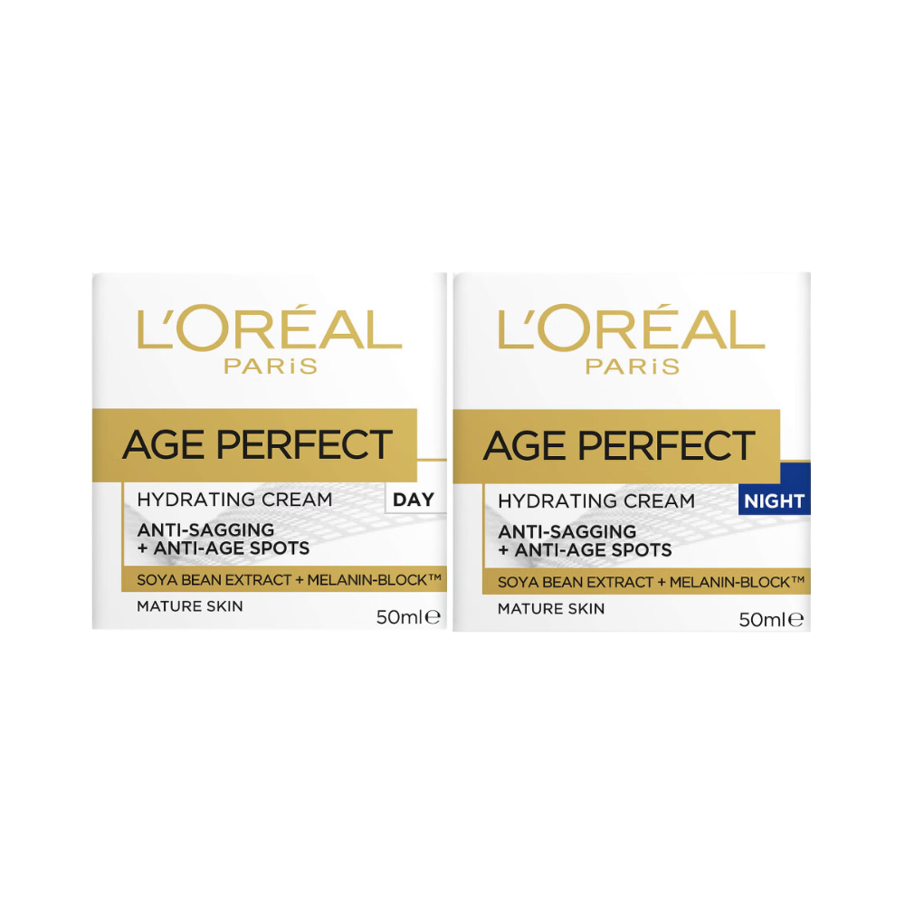 L'Oreal Paris Age Perfect Hydrating Day & Night Cream 50mL Duo