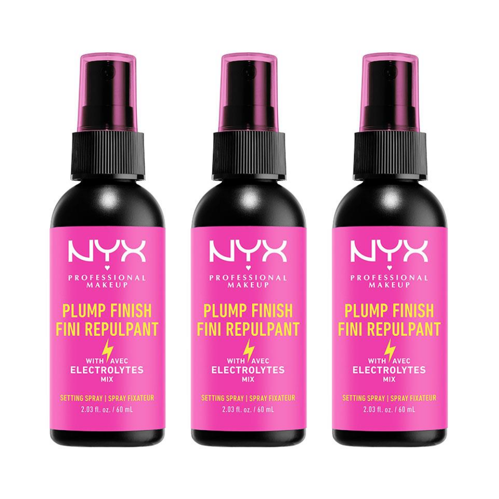 3 x NYX Plump Finish Setting Spray 60mL