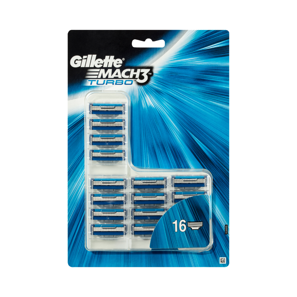 Gillette Mach3 Turbo 16 Blade Value Pack