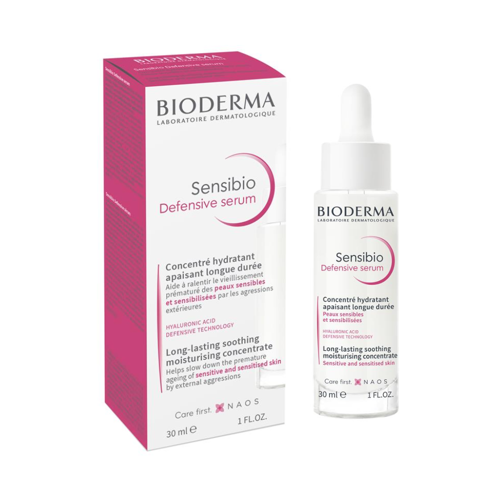 3 x Bioderma Sensibio Soothing Defensive Serum for Sensitive Skin 30mL