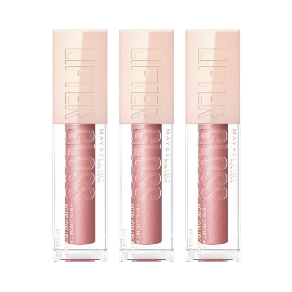 3 x Maybelline Lifter Gloss Hydrating Lip Gloss 5.4mL - 003 Moon