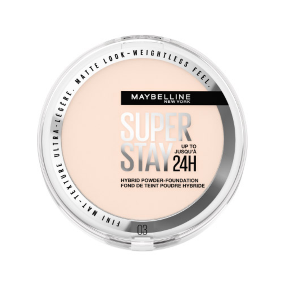 3 x Maybelline SuperStay 24HR Hybrid Powder Foundation 9g - 03 True Ivory