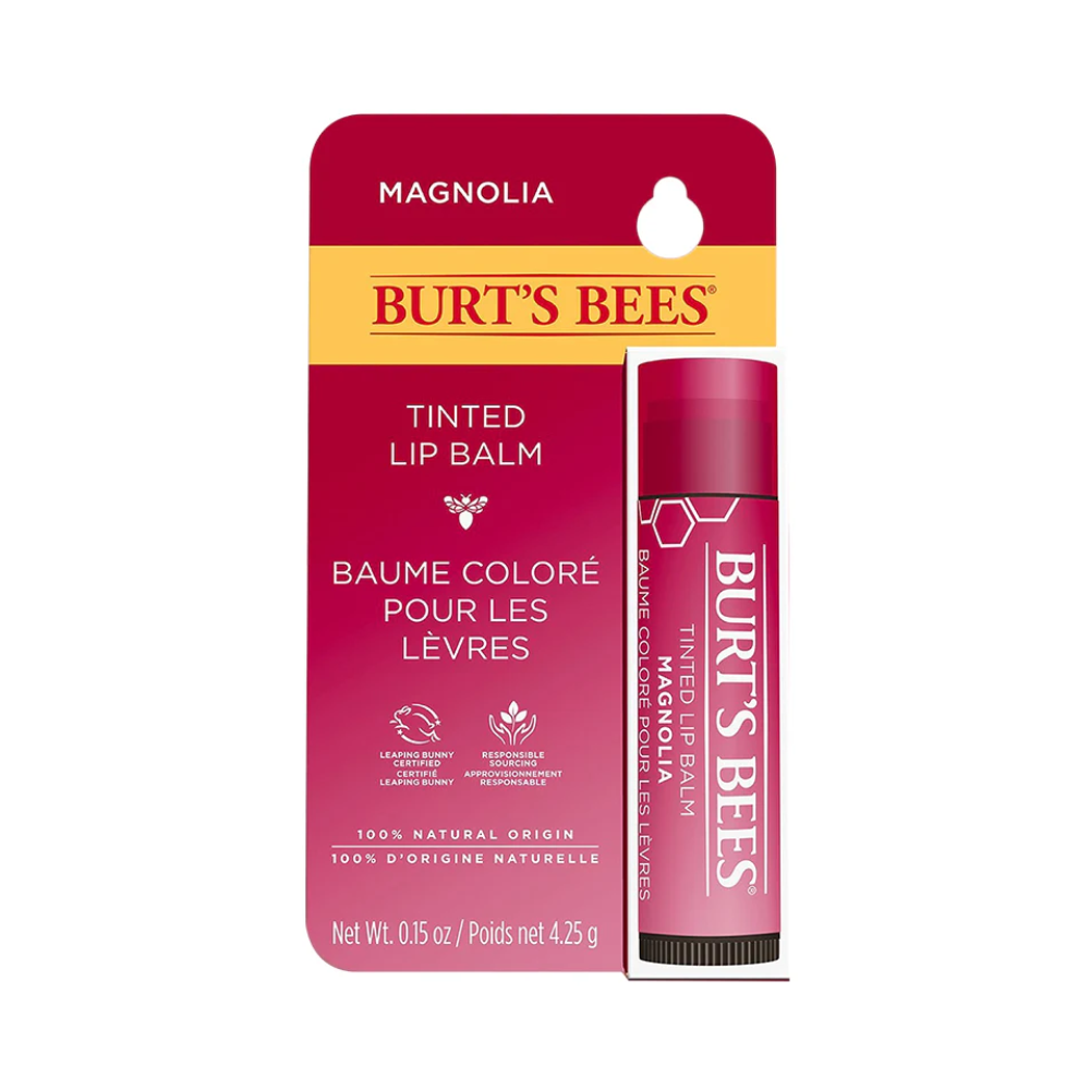 3 x Burt's Bees Tinted Lip Balm 4.25g - Magnolia