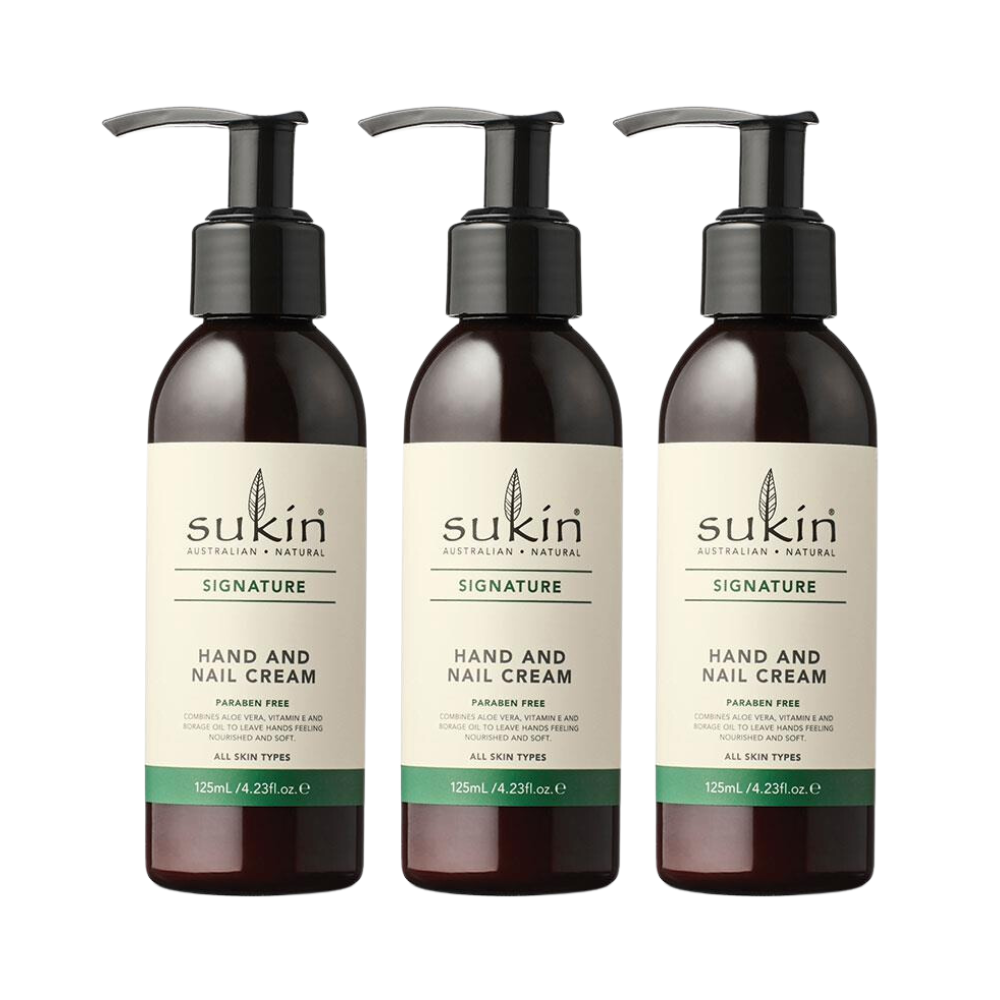 3 x Sukin Signature Hand & Nail Cream 125mL