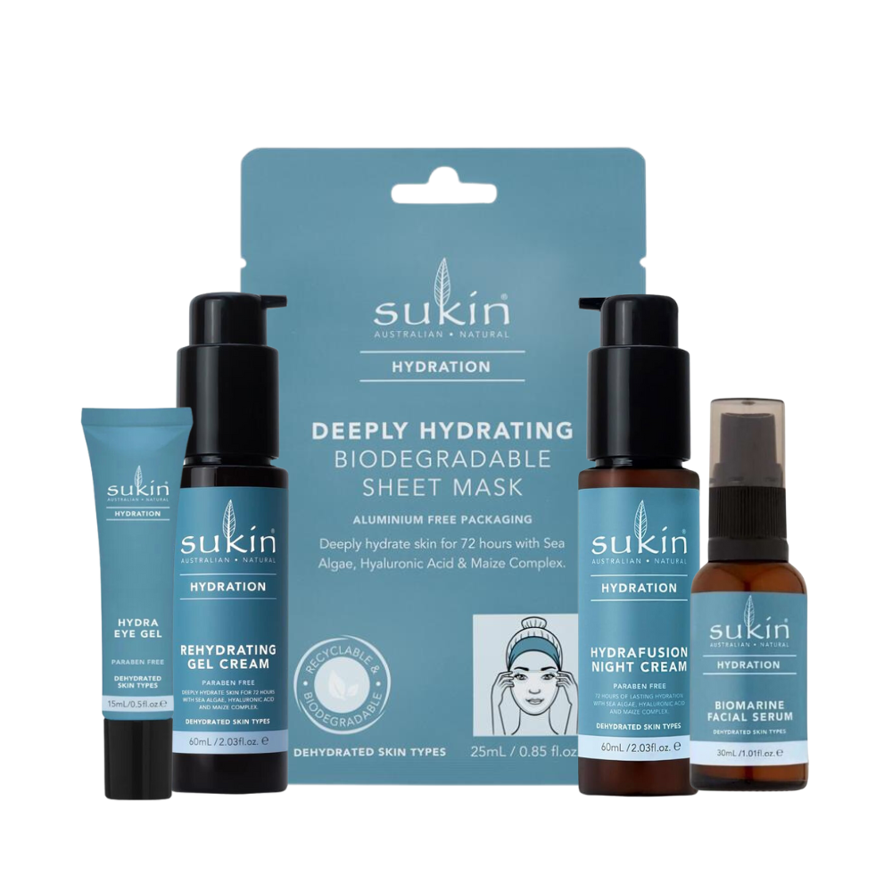 Sukin Hydration 5 Piece Skin Care Set