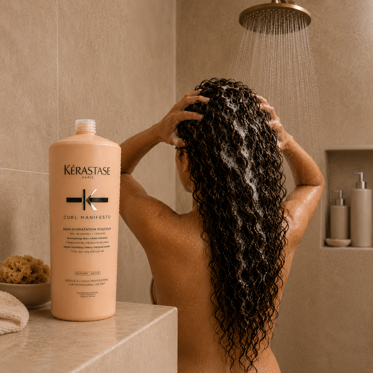 Kerastase Curl Manifesto Bain Hydratation Douceur Shampoo 1 Litre (1000mL)