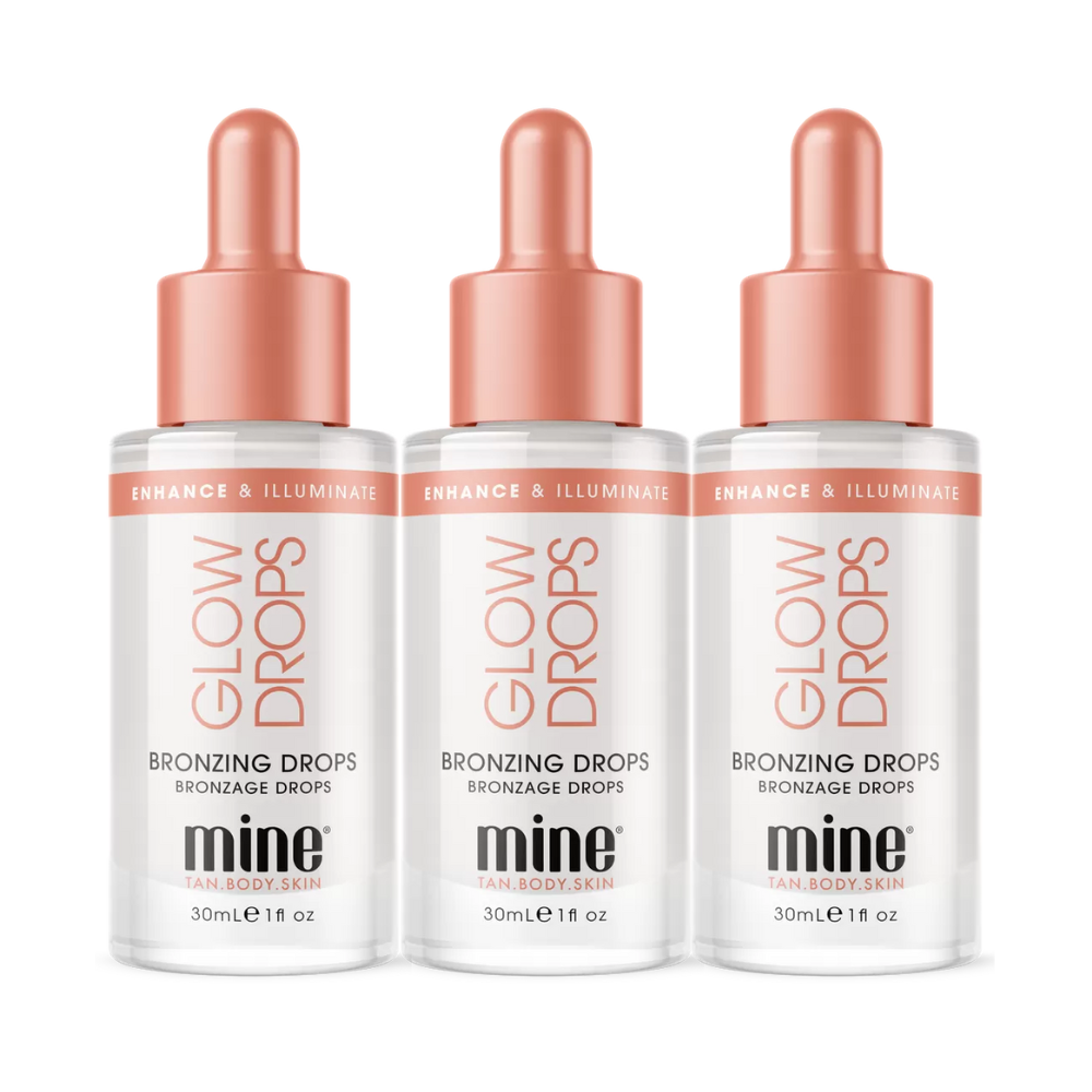 3 x MineTan Bronzing Glow Drops 30mL