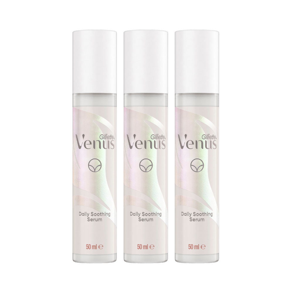 3 x Gillette Venus Soothing Serum for Pubic Hair & Skin 50mL