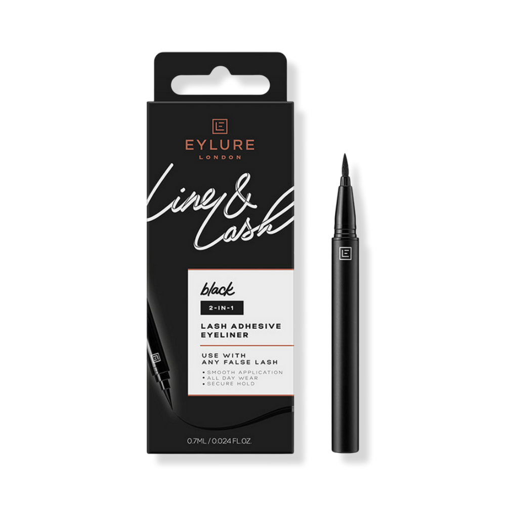 4 x Eylure London Line & Lash Adhesive Eyeliner 0.7mL - Black