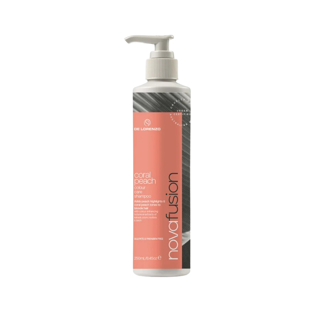 De Lorenzo Novafusion Colour Care Coral Peach Shampoo 250mL