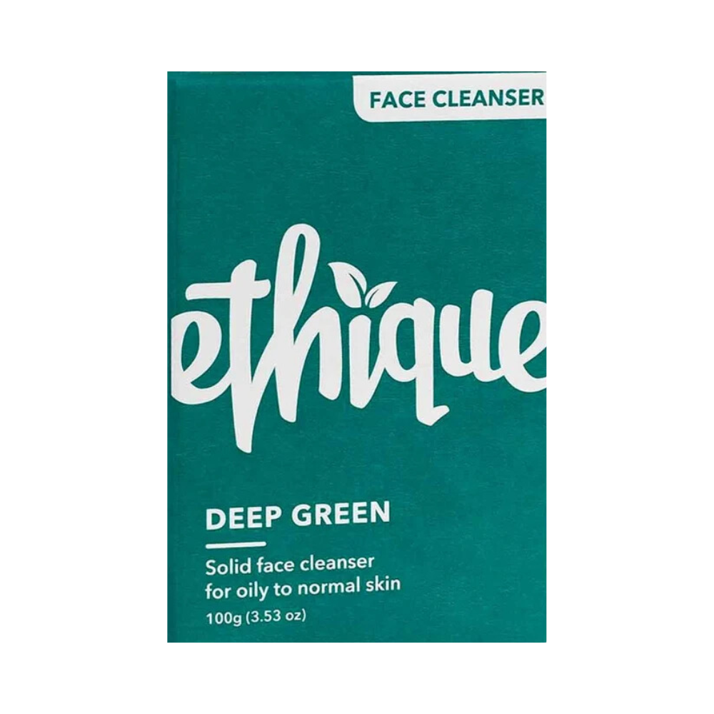 6 x Ethique Solid Face Cleanser Bar Deep Green 100g