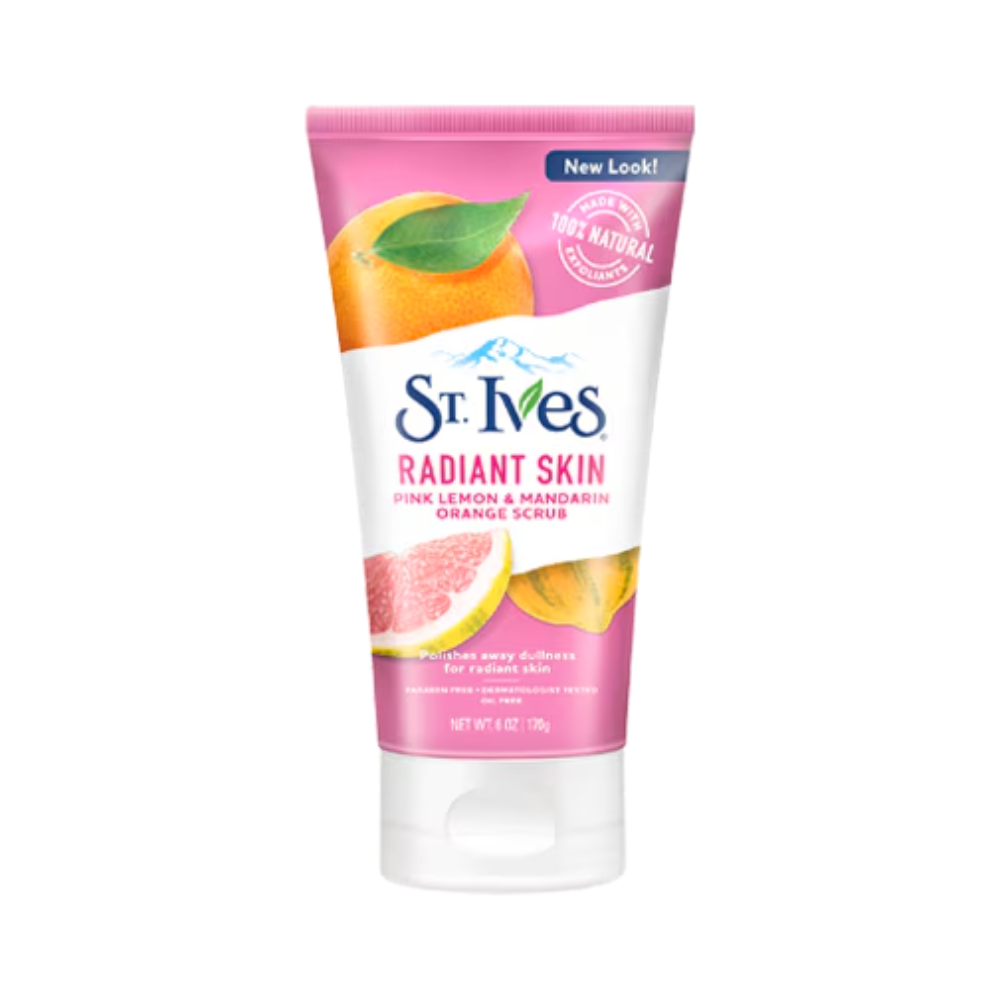 6 x St Ives Radiant Skin Pink Lemon And Mandarin Scrub 170g