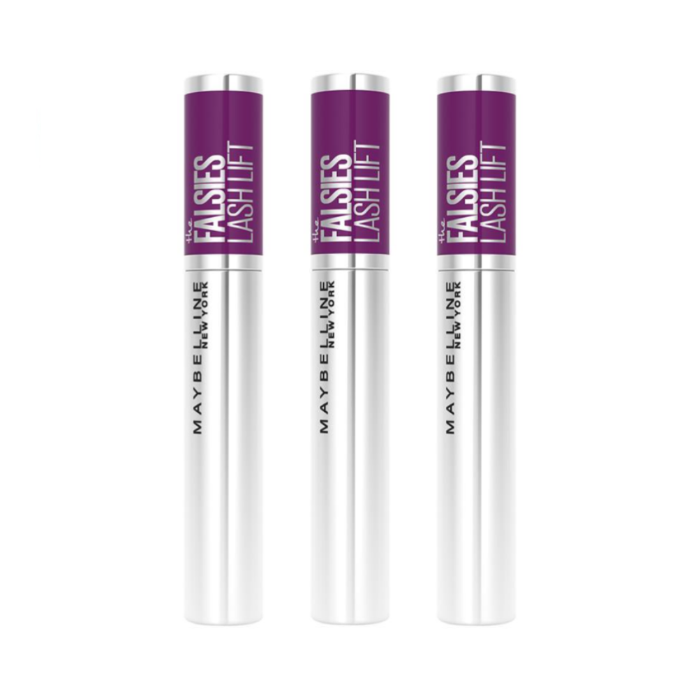 3 x Maybelline The Falsies Lash Lift Volumising Mascara 9.6mL - 01 Black