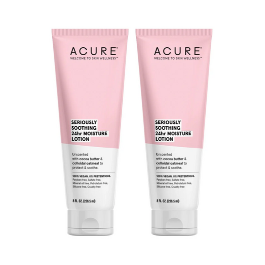 2 x ACURE Seriously Soothing 24hr Moisture Lotion 236mL