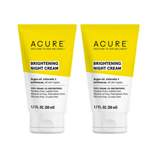 2 x ACURE Brightening Night Cream 50mL