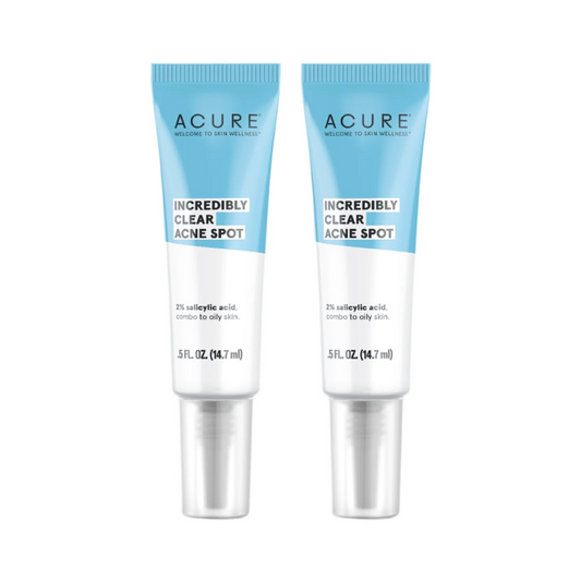 2 x ACURE Incredibly Clear Acne Spot 15mL