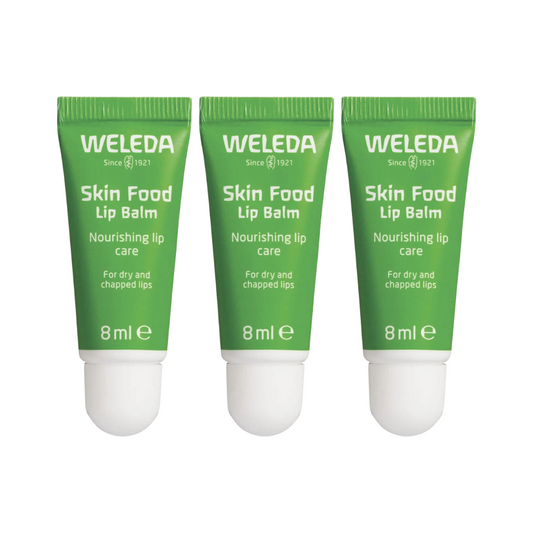 3 x Weleda Skin Food Lip Balm 8mL