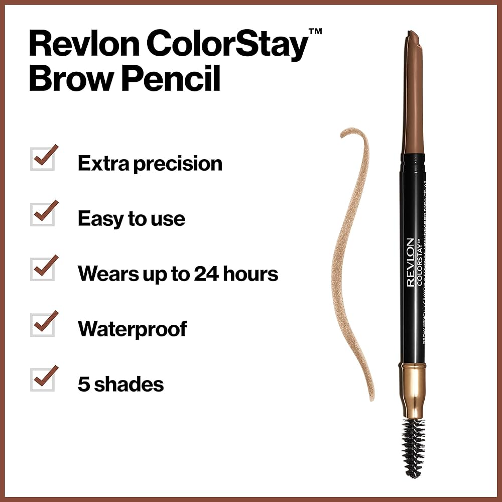 2 x Revlon ColorStay Brow Pencil 0.35g - 210 Soft Brown