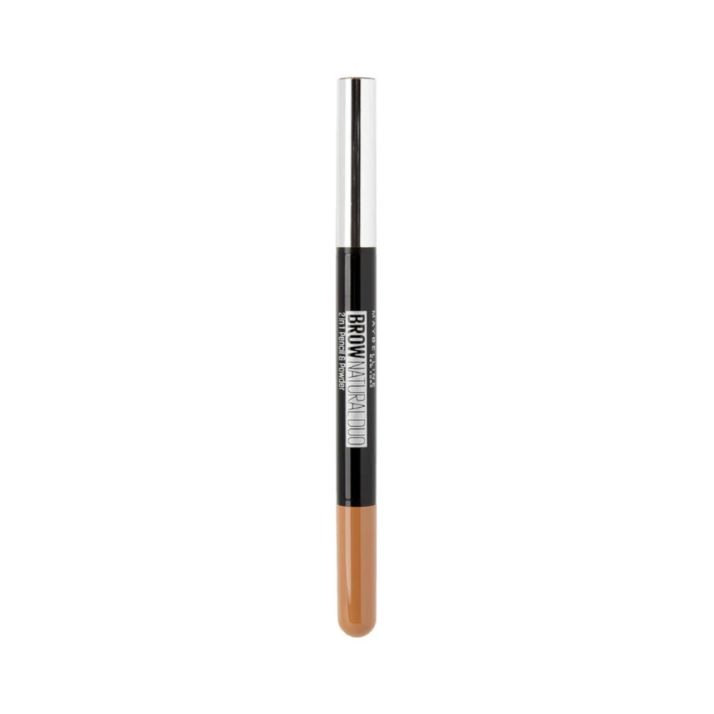 3 x Maybelline Brow Natural Duo 2 In 1 Pencil And Powder 0.65g - Light Brown