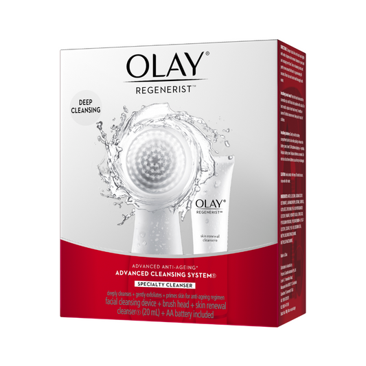 Olay Regenerist Advanced Cleansing System Cleanser + Facial Cleansing Device