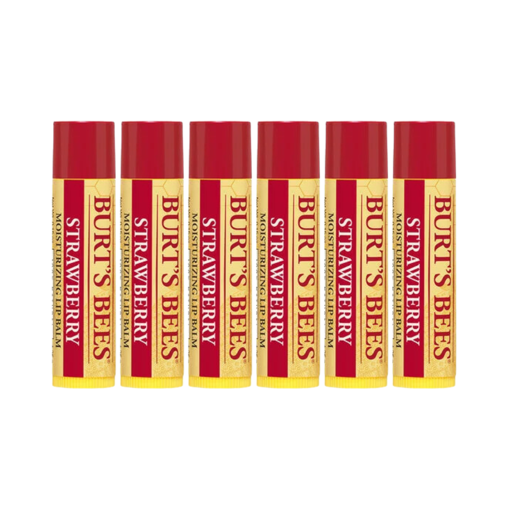 6 x Burt's Bees Strawberry Lip Balm 4.25g