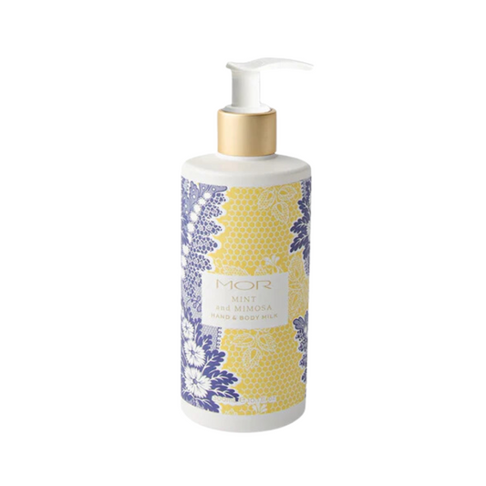 MOR Boutique Jardiniere Hand & Body Milk 300mL - Mint & Mimosa