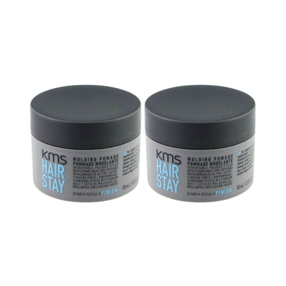 2 x KMS Hair Stay Molding Pomade 90mL